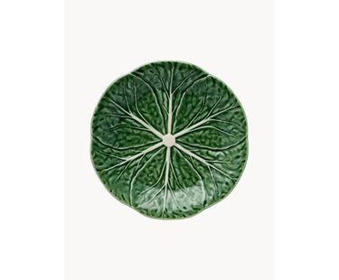 Handbeschilderde ontbijtborden Cabbage, 2 stuks