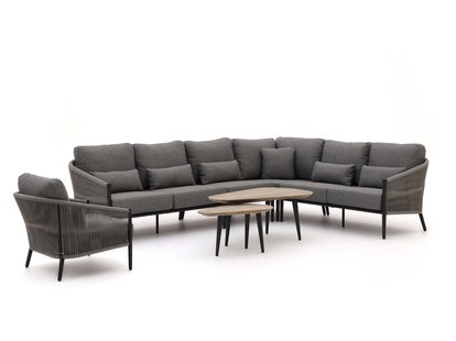 Bellagio Mineo/ROUGH-K hoek loungeset 7-delig - Laagste prijsgarantie!