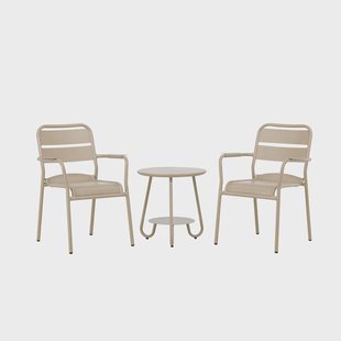 Caro aluminium tuin bistroset beige