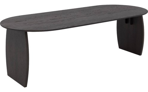 Goossens Excellent Eettafel Uniek, Semi rond 180 x 100 cm