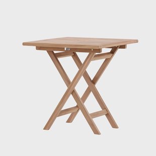 Frida inklapbare houten tuintafel naturel - 70 x 70 cm