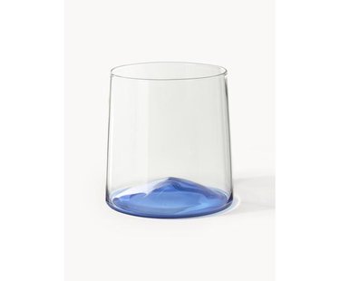 Mondgeblazen waterglazen Hadley, 4 stuks