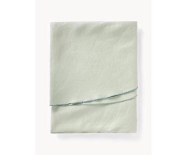 Ronde linnen tafelkleed Kennedy met bies