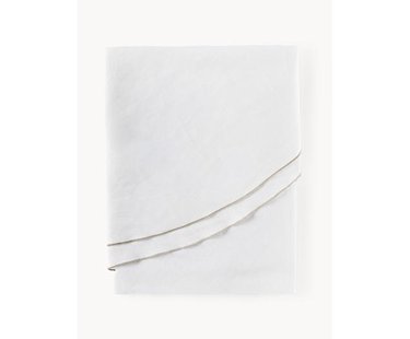 Ronde linnen tafelkleed Kennedy met bies