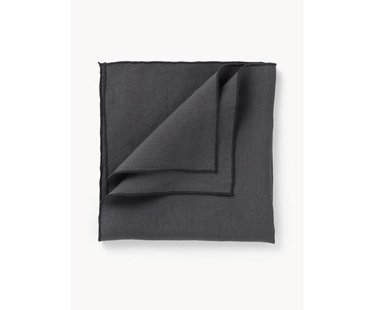 Linnen servetten Kennedy met bies, 4 stuks