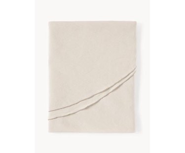 Ronde linnen tafelkleed Kennedy met bies