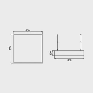 BRUMBERG LED hanglamp Biro Square, aan/uit, wit, 4.000K BRUMBERG LED hanglamp Biro Square, aan/uit, wit, 4.000K