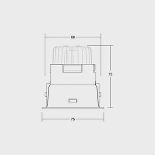 BRUMBERG LED inbouwdownlight Binato RC dimbaar 3000K zwart