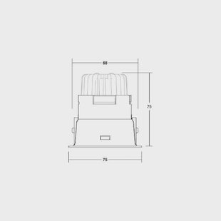 BRUMBERG Binato inbouwspot LED, dimbaar, wit
