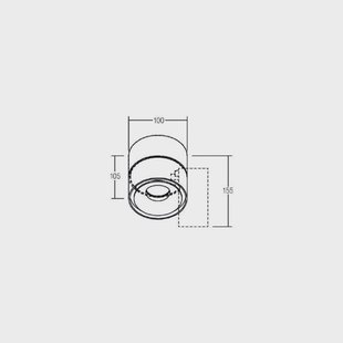 BRUMBERG LED plafondspot Circle Maxi, Ø 10 cm, wit