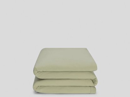 Yumeko Kinderdekbedovertrek jersey pistachio green 100x135 100% biologisch en fairtrade katoen, jersey katoen (gebreid)