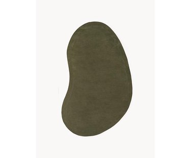 Handgetuft wollen vloerkleed Kadey in organische vorm