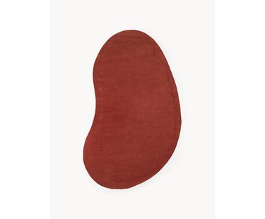 Handgetuft wollen vloerkleed Kadey in organische vorm