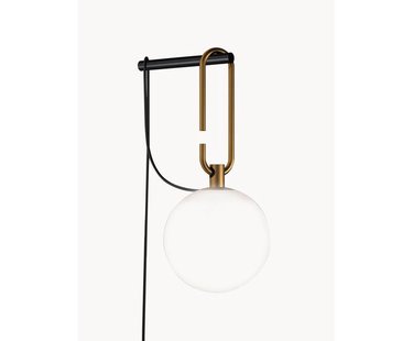 Mondgeblazen wandlamp nh met stekker