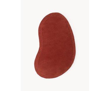 Handgetuft wollen vloerkleed Kadey in organische vorm