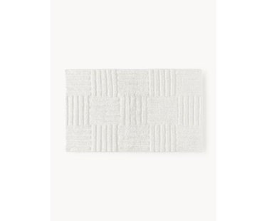 Badmat Tianna met hoog-laag structuur, antislip