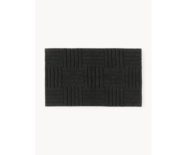 Badmat Tianna met hoog-laag structuur, antislip