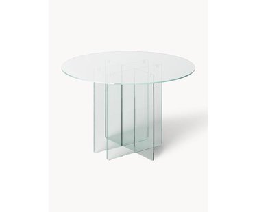 Ronde glazen eettafel Anouk, in verschillende formaten