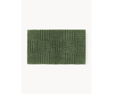 Badmat Tianna met hoog-laag structuur, antislip