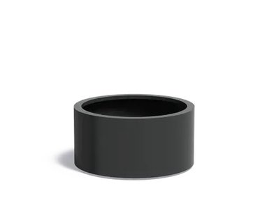 Aluminium plantenbak CIRCUM met wielen 80x40cm.