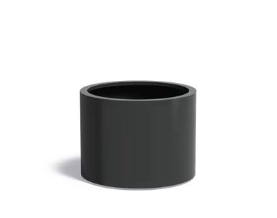 Aluminium plantenbak CIRCUM met wielen 80x60cm.