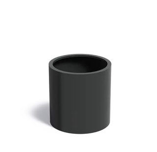 Aluminium plantenbak CIRCUM met wielen 100x80cm.