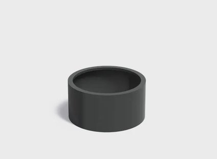 Aluminium plantenbak CIRCUM zonder bodem 80x40cm.