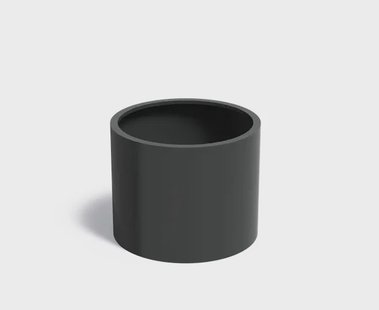 Aluminium plantenbak CIRCUM zonder bodem 100x80cm.