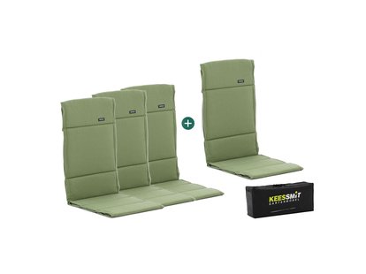 Madison Fiber hoog tuinkussen set van 4 - Laagste prijsgarantie!