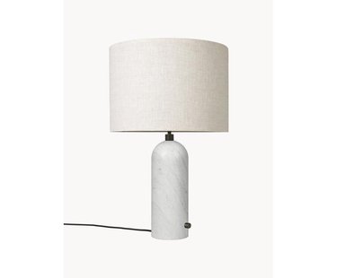 Grote dimbare tafellamp Gravity met marmeren voet, in verschillende formaten