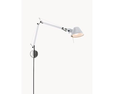 Grote verstelbare wandlamp Tolomeo Micro met stekker