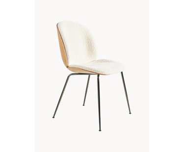 Boucl&eacute; stoel Beetle met zitvlak