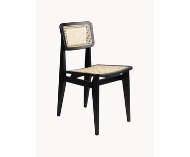 Houten stoel C-Chair van eikenhout met Weens vlechtwerk