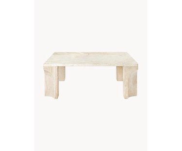 Travertin salontafel Doric, B 80 cm