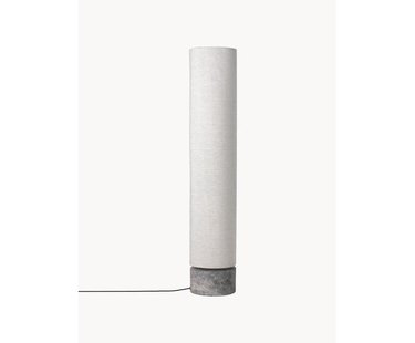 Dimbare LED vloerlamp Unbound met marmeren voet, in verschillende formaten