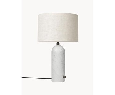 Grote dimbare tafellamp Gravity met marmeren voet, in verschillende formaten