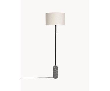 Dimbare vloerlamp Gravity met marmeren voet