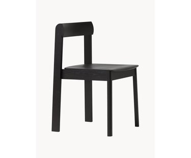 Stapelbare stoelen Blueprint van eikenhout, 2 stuks