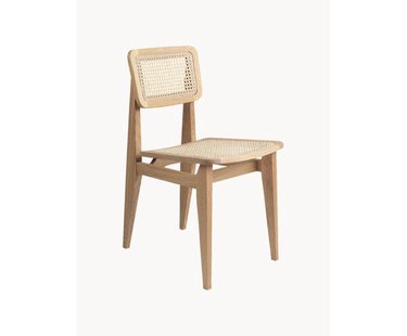 Houten stoel C-Chair van eikenhout met Weens vlechtwerk