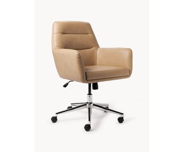 Kunstleren bureaustoel Benson met armleuning, in hoogte verstelbaar