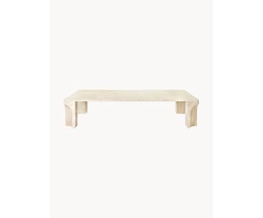 Travertijn salontafel Doric, B 140 cm