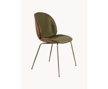 Kunstleren stoel Beetle met zitvlak