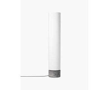 Dimbare LED vloerlamp Unbound met marmeren voet, in verschillende formaten