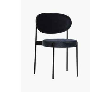 Fluwelen gestoffeerde stoel Serie 430, design Verner Panton