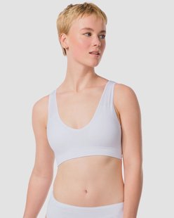 HEMA Top zonder beugel naadloos wit (wit)