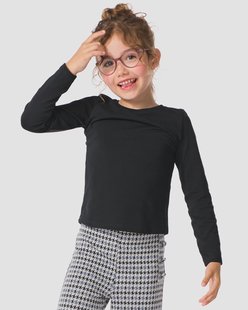 HEMA Kinder t-shirts biologisch katoen - 2 stuks zwart (zwart)