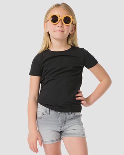 HEMA Kinder t-shirts biologisch katoen - 2 stuks zwart (zwart)