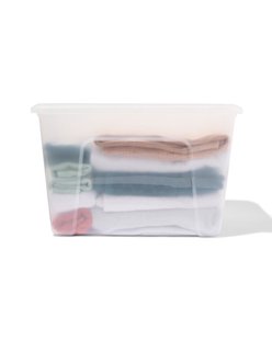 HEMA Opbergbox Tokyo transparant 60L recycled