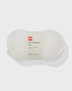 HEMA Acryl garen wit 100gram 250meter