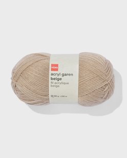 HEMA Acryl garen beige 100gram 250meter